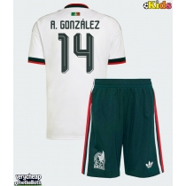 Mexico Armando Gonzalez #14 Replica Away Minikit World Cup 2026 Short Sleeve (+ pants)